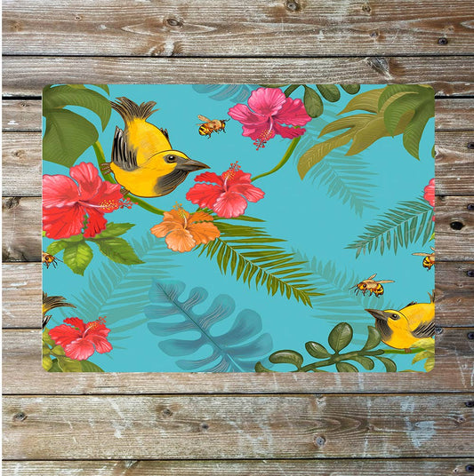 Tropical bird nature wall | Metal Sign Plaque
