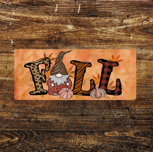 FALL Gnome seasonal art | Metal Sign