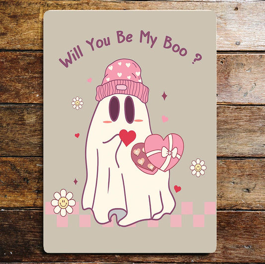 Be my Boo Valentines | Metal Sign Plaque