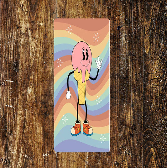 Ice Cream Man Colourful Bright Art | Metal Sign