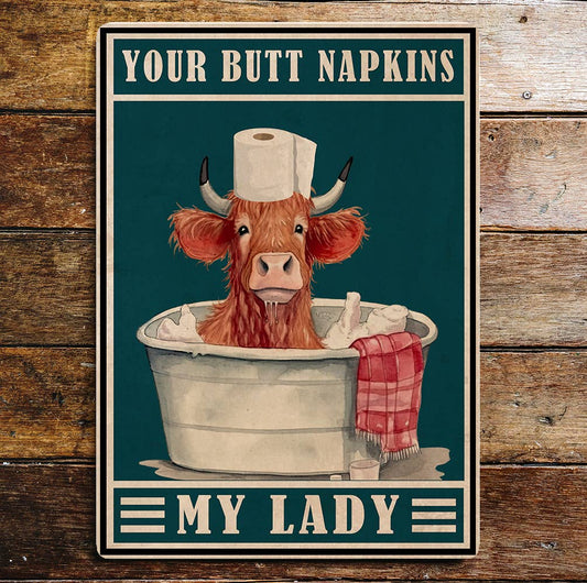 Lifestyle Toilet Art Funny | Metal Sign Plaque