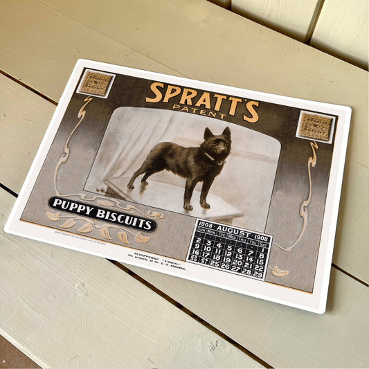 Spratt's Dog Food Patent Puppy Metal Sign