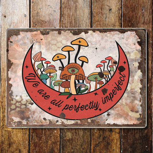 We Are All Perfectly Imperfect | Metal Wall art Sign