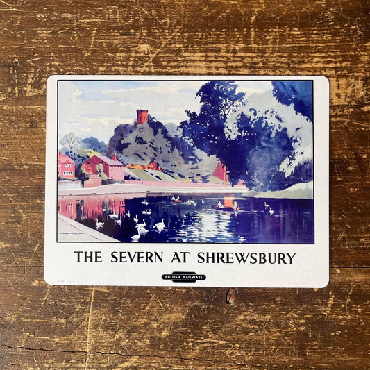 The Severn At Shrewsbury British Railways Metal Sign