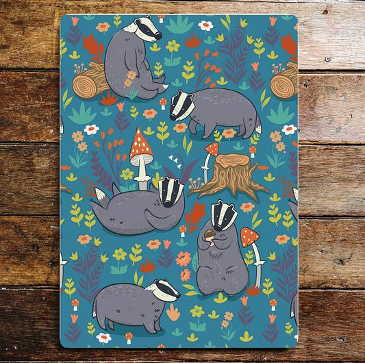 Badger Wildlife Nature | Metal Sign Plaque