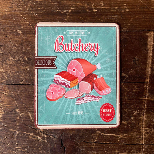 Butchery Butchers Meat | Metal Sign Plaque