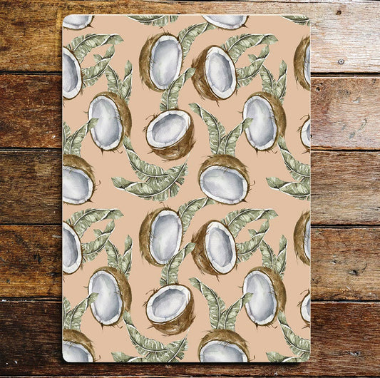 Coconut Fruit Kitchen pattern kitchen | Metal Wall Sign
