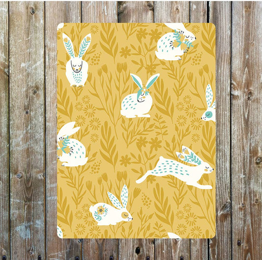 Hare wildlife lifestyle art Easter | Metal Sign Plaque