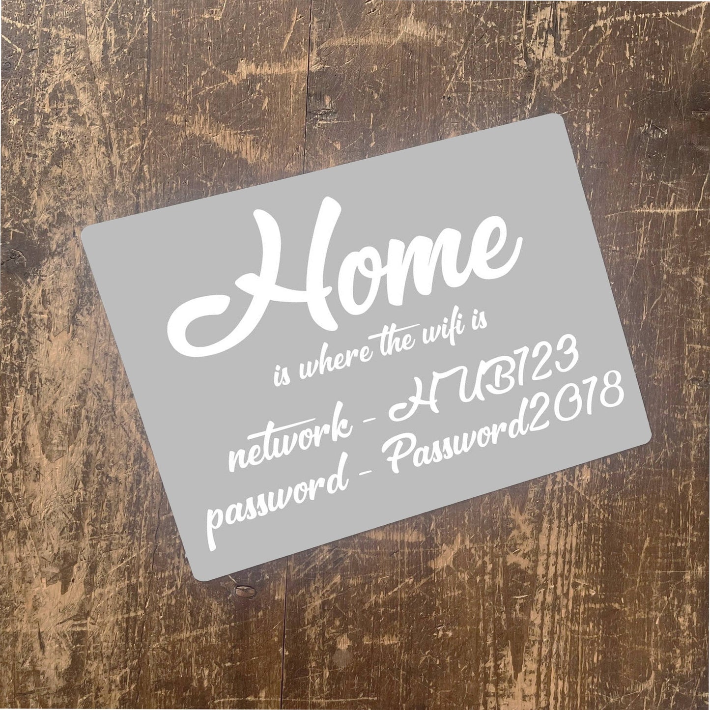 Home Wifi Password Personalised | Metal Sign