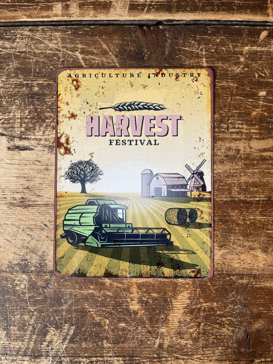 harvest festival | Metal Wall Sign Plaque