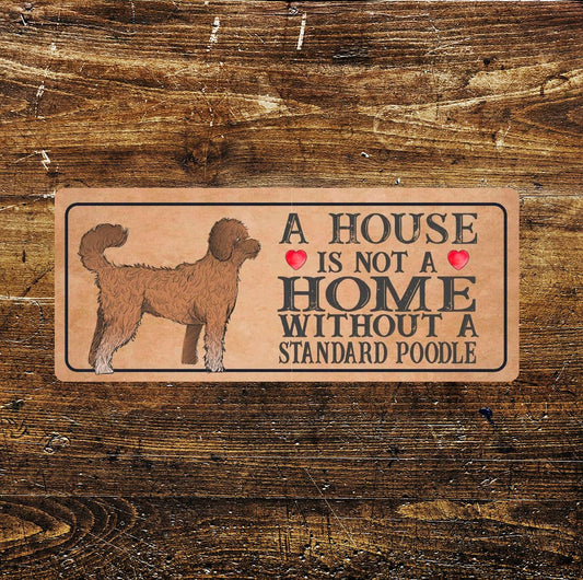 Standard poodle Dog | Metal Sign Plaque