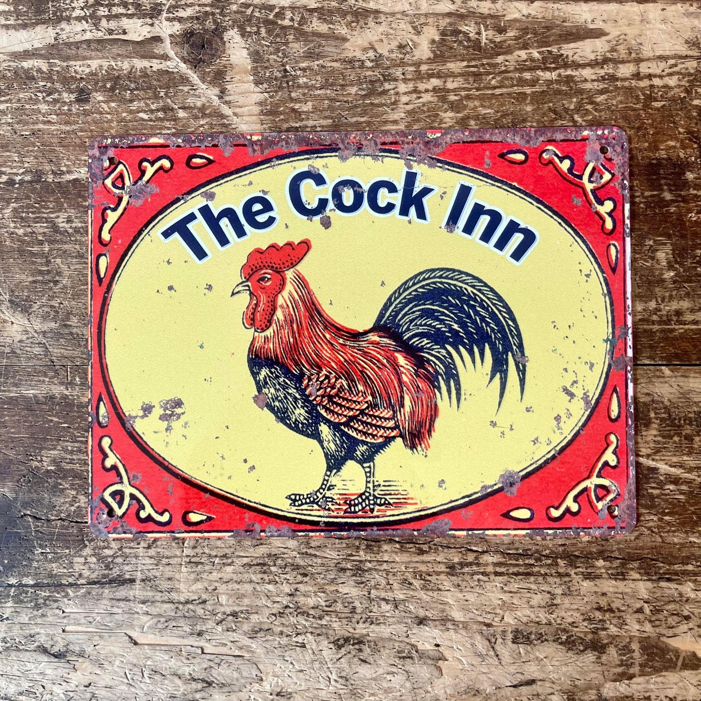 Home Pub Bar The Cock Inn Cockeral | Metal Sign