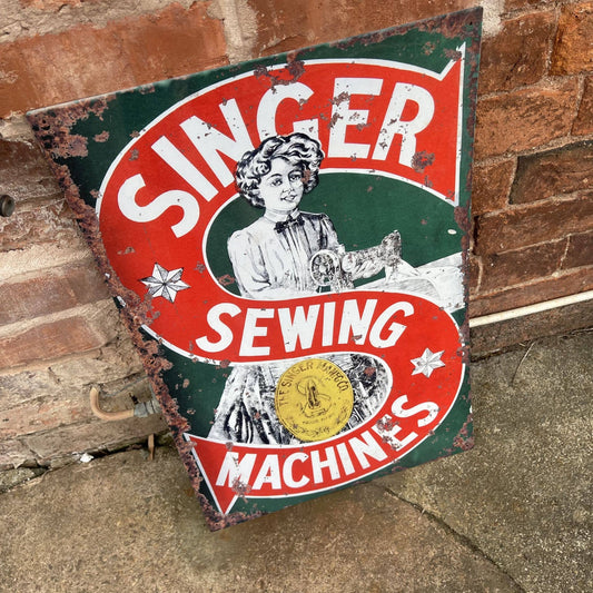 Genuine Singer Sewing Machine S | Metal Sign