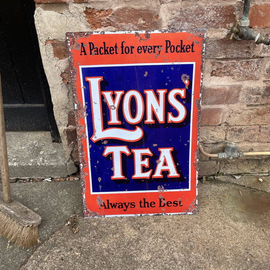 Lyons Tea A Packet For Every Pocket | Metal Sign