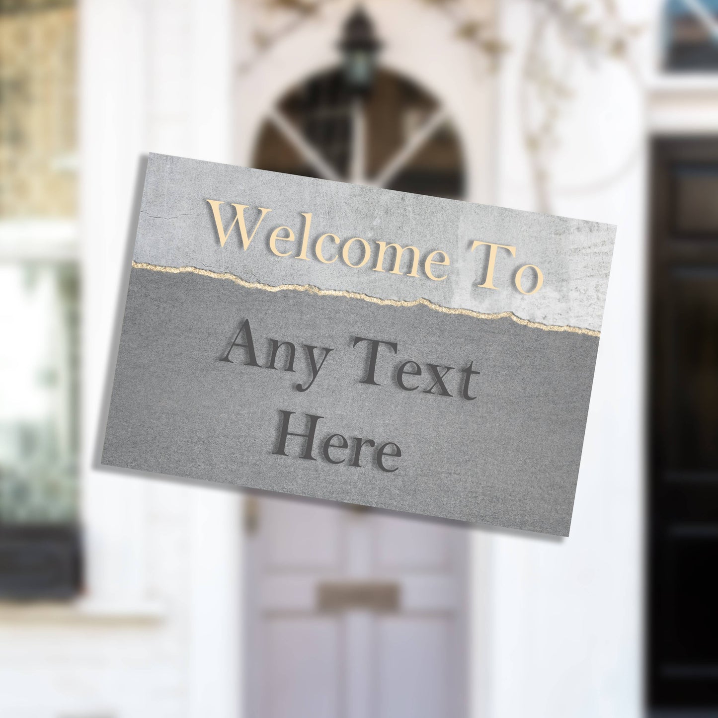 Welcome To Personalised Slate Style | Metal Wall Sign