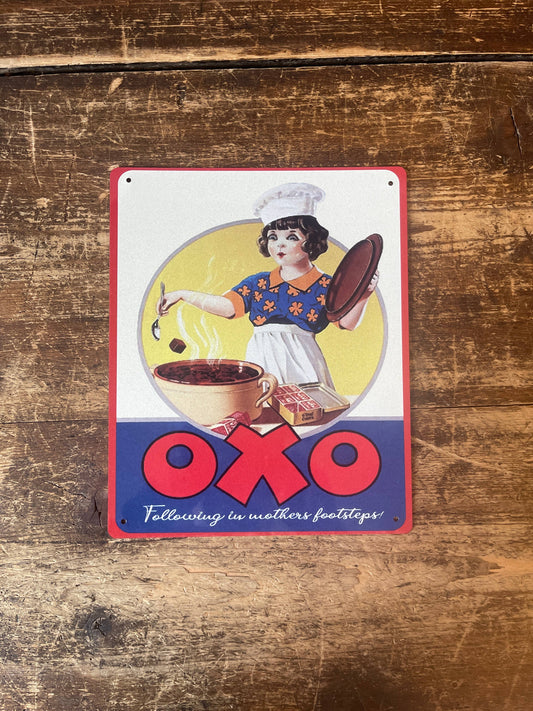 Oxo Cube Following in Mothers Footsteps | Metal Sign