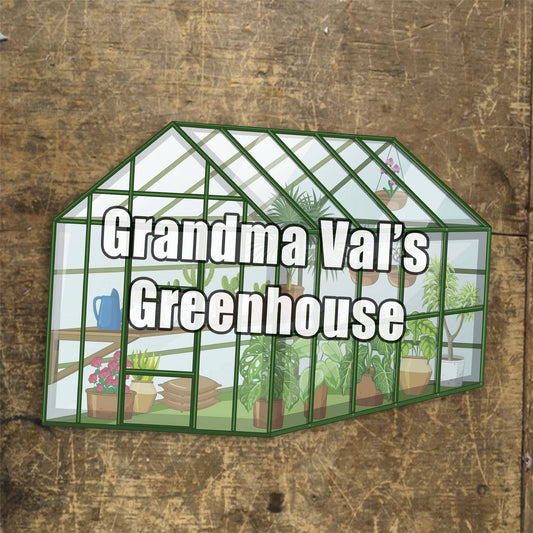 Greenhouse Garden Personalised | Metal Wall Sign