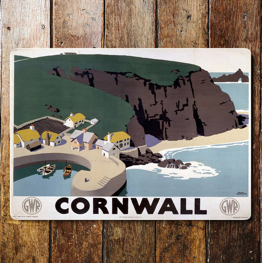 Cornwall Great Western Railway Sea Hills | Metal Sign Plaque