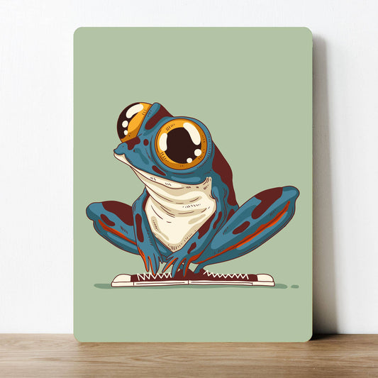 Lizard Frog man | Metal Sign Plaque