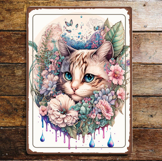 Cat art | Metal Wall Sign