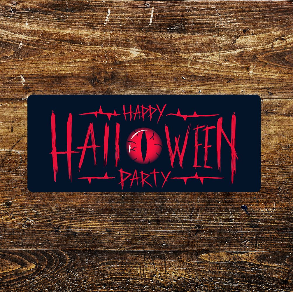 Happy Halloween party - | Metal Sign Plaque