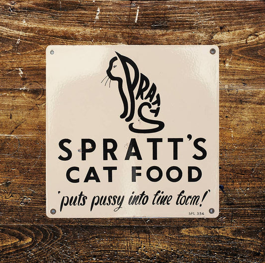 spratts cat food | Metal Sign Plaque Square