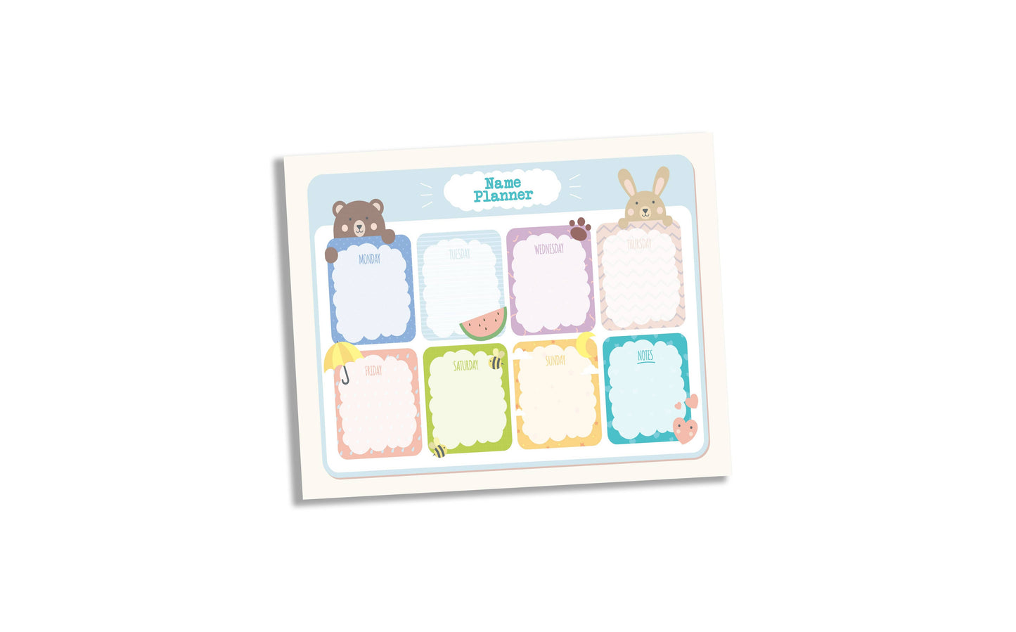 Kids Weekly Planner Whiteboard To Do List