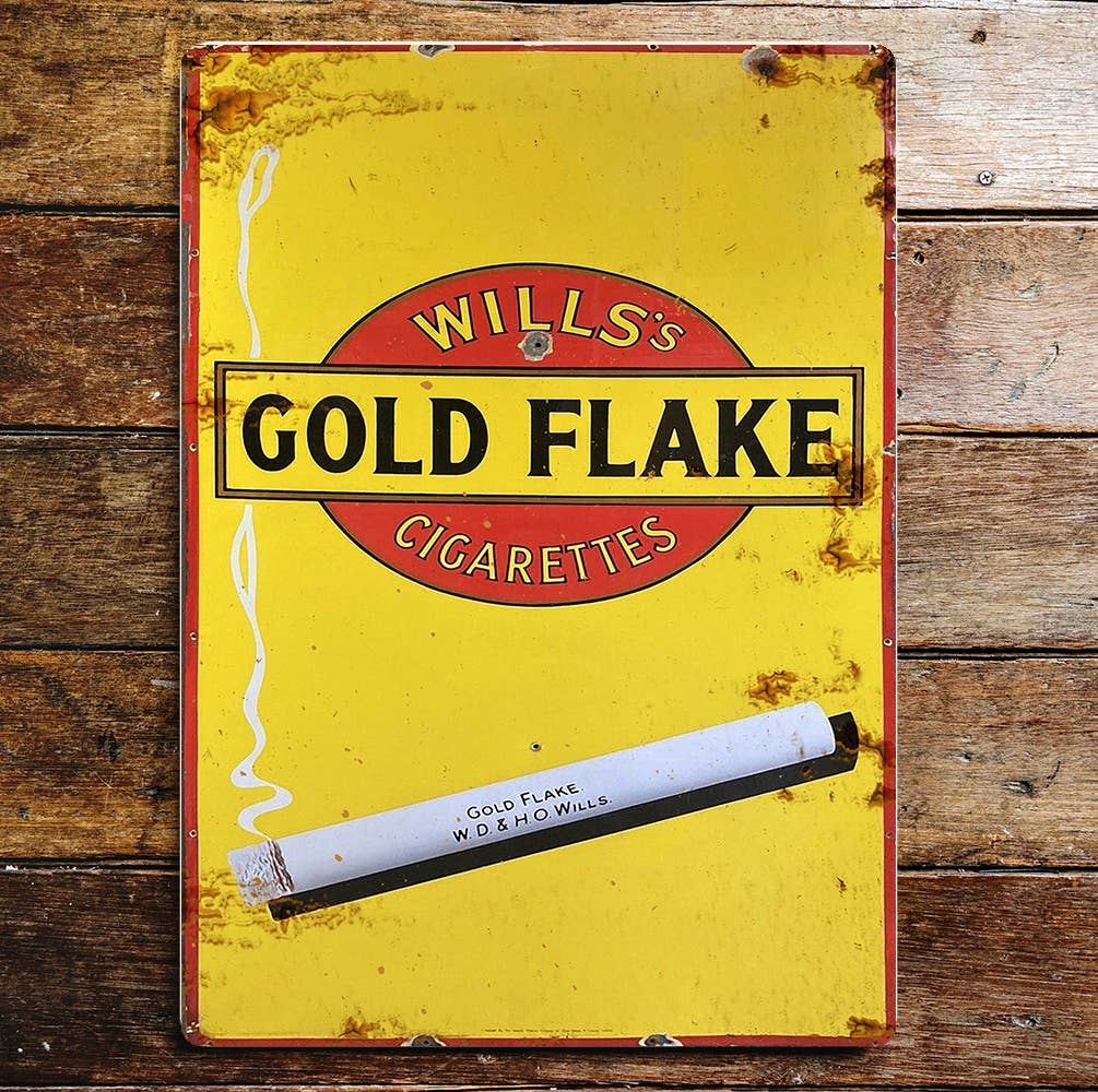Wills's Gold Flake  | Metal Wall Sign Plaque