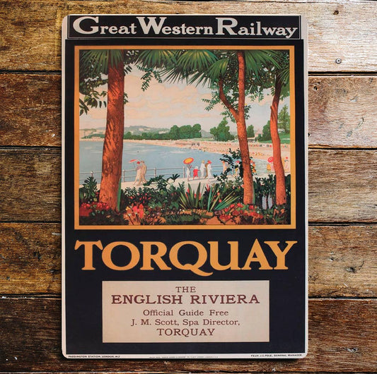 Torquay Great Western Railways Metal Sign