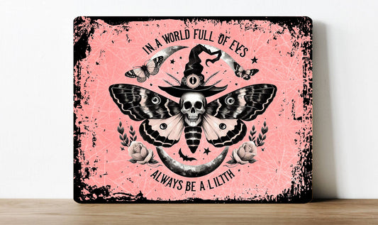 Be a Lilith Halloween Spooky Supernatural | Metal Sign Plaque