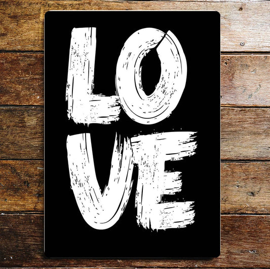 Love sign Individual motivational art | Metal Sign Plaque