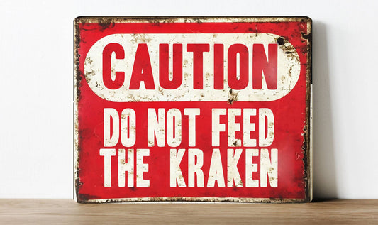 Caution No feed Kitten Cat | Metal Sign Plaque