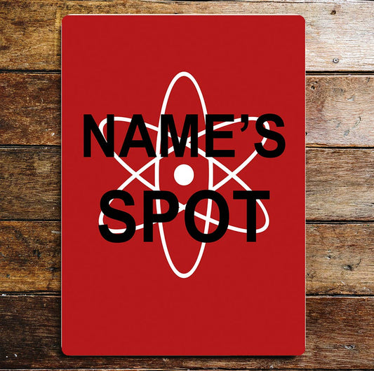 Name Spot Atom Personalized Custom | Metal Wall Sign
