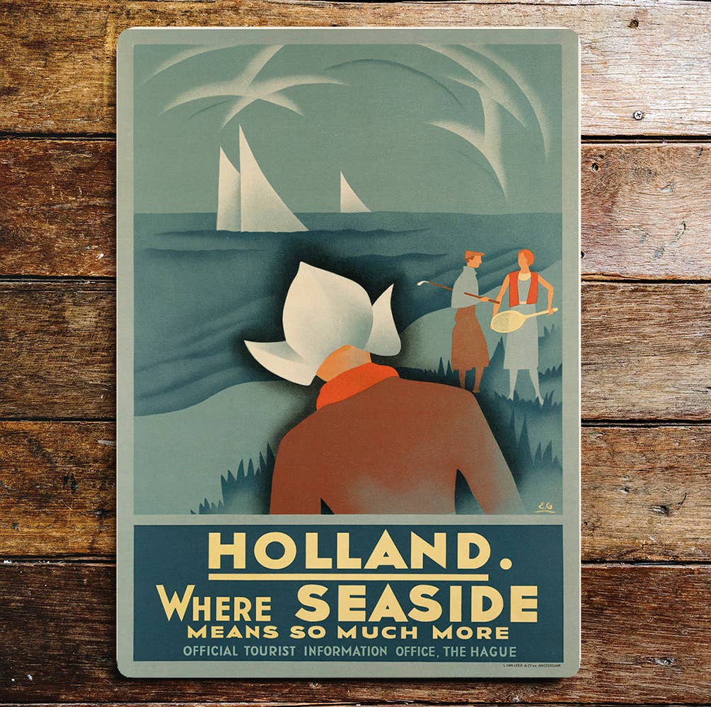 Holland Where Seaside Means So Much | Metal Wall Sign Plaque