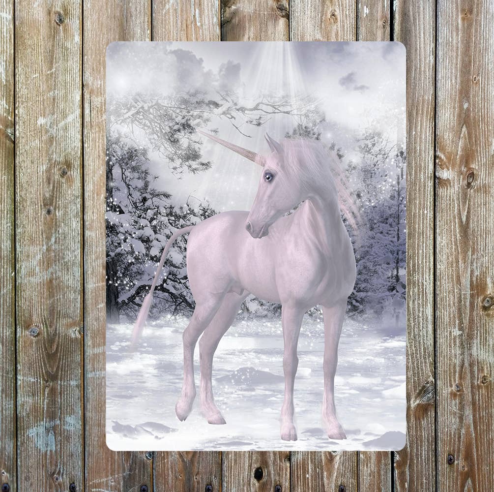 Unicorn Enchanted  Art  | Metal Sign Plaque
