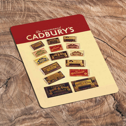 We Recommend Cadbury's Chocolate Bars | Metal Sign