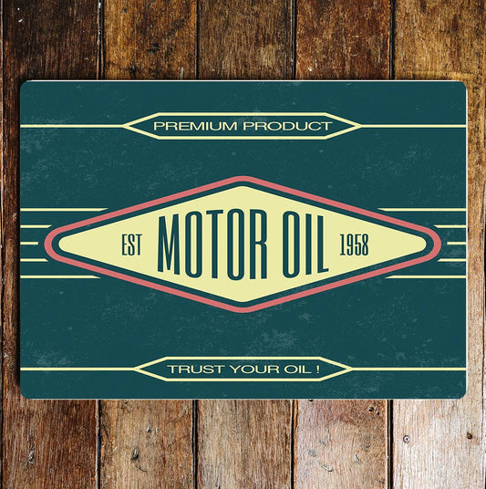 Motor oil 1958 trust your oil | Metal Sign