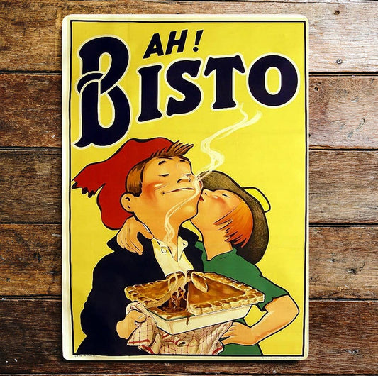 Ah Bisto | Metal Advertising Wall Sign
