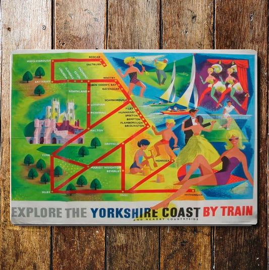 Explore The Yorkshire Coast By Train | Metal Sign