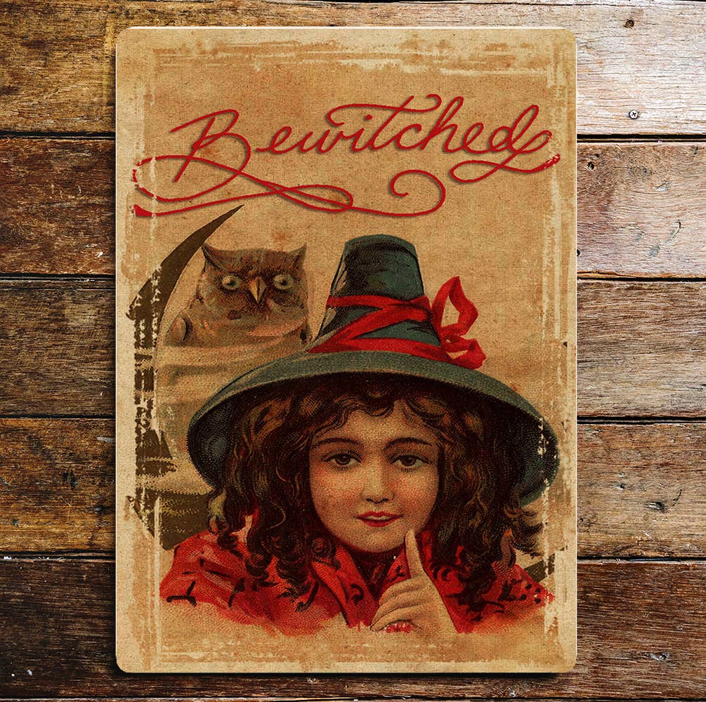 Halloween bewitched | Metal Wall Sign Plaque
