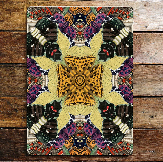 Butterfly Abstract Pattern | Metal Sign Plaque