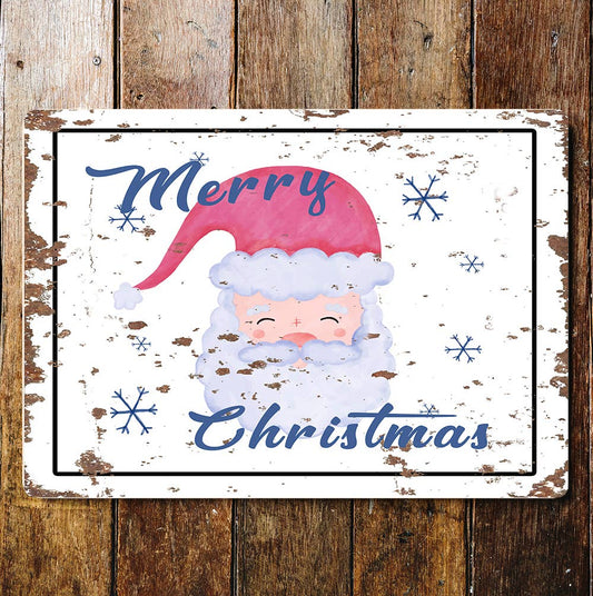 Merry Christmas Santa Wall | Metal Sign Plaque