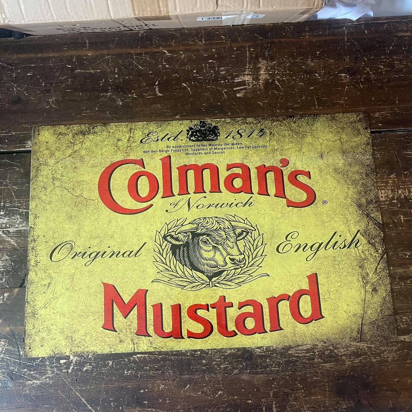 Colmans Mustard | Metal Advertising Wall Sign