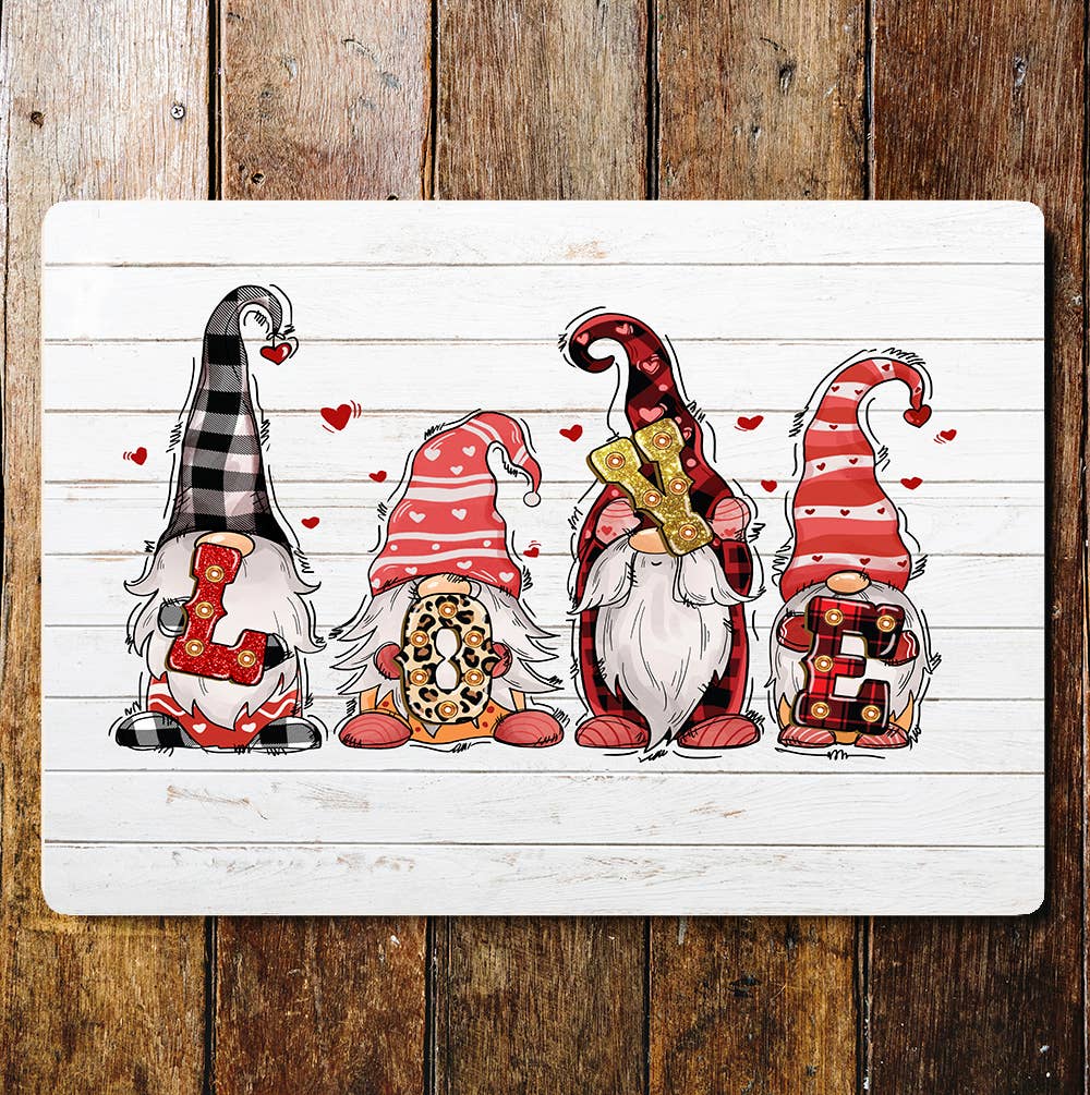 Gnomes Love | Metal Sign Plaque