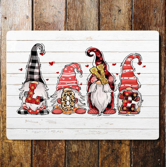Gnomes Love | Metal Sign Plaque