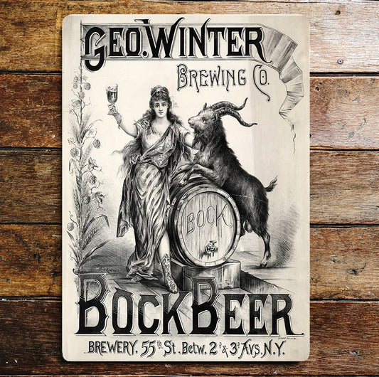 Bock Beer Brewery Brewing Co | Metal Sign