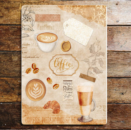 Coffee art | Metal Sign Plaque