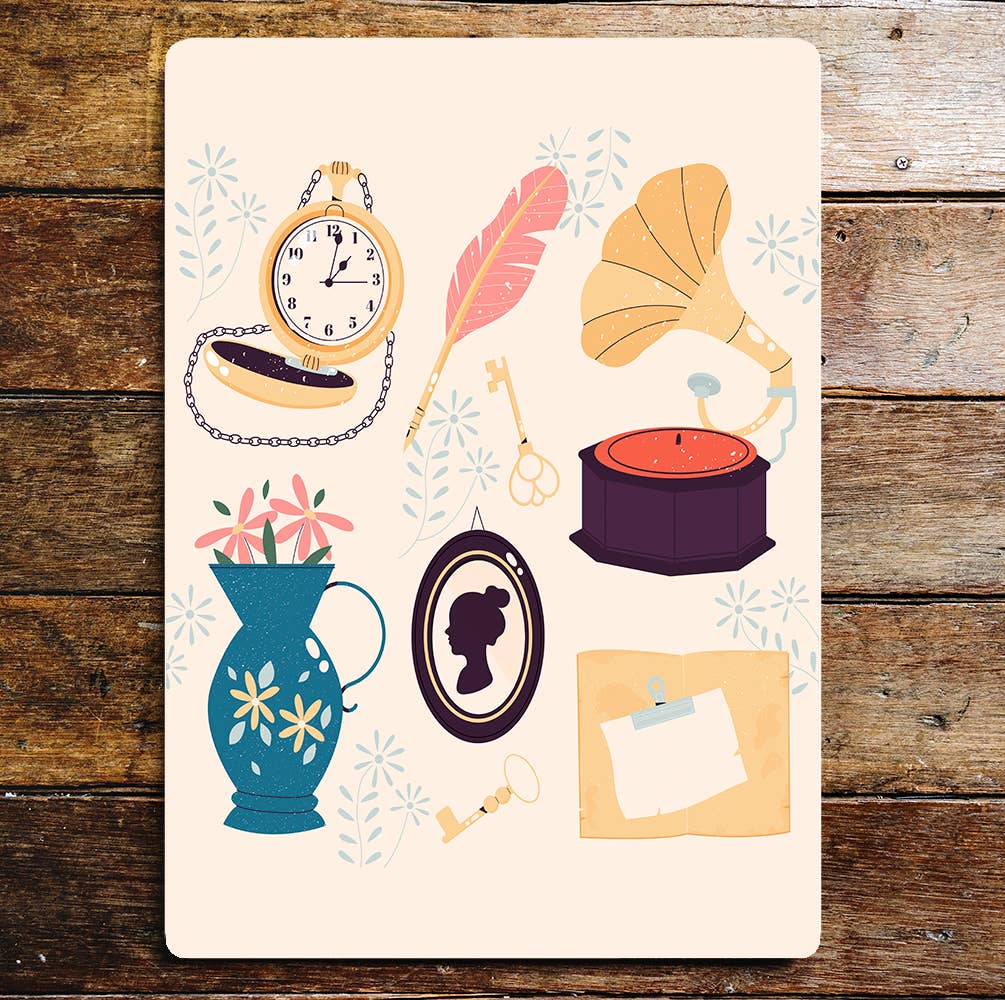 Jane Austen antique | Metal Wall Sign