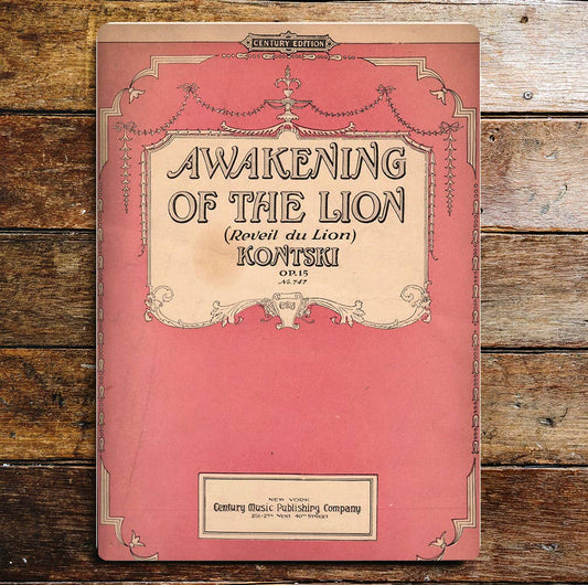 Awakening Of The Lion Kontski Pink | Metal Sign Plaque