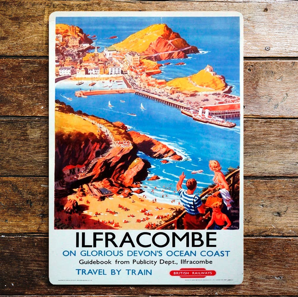Ilfracombe British Railways | Metal Travel Wall Sign